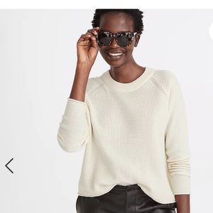 Madewell White Sweater Small